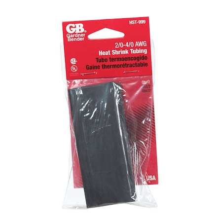 Gb Gardner Bender 1 in. D Heat Shrink Tubing Black 2 pk HST-999